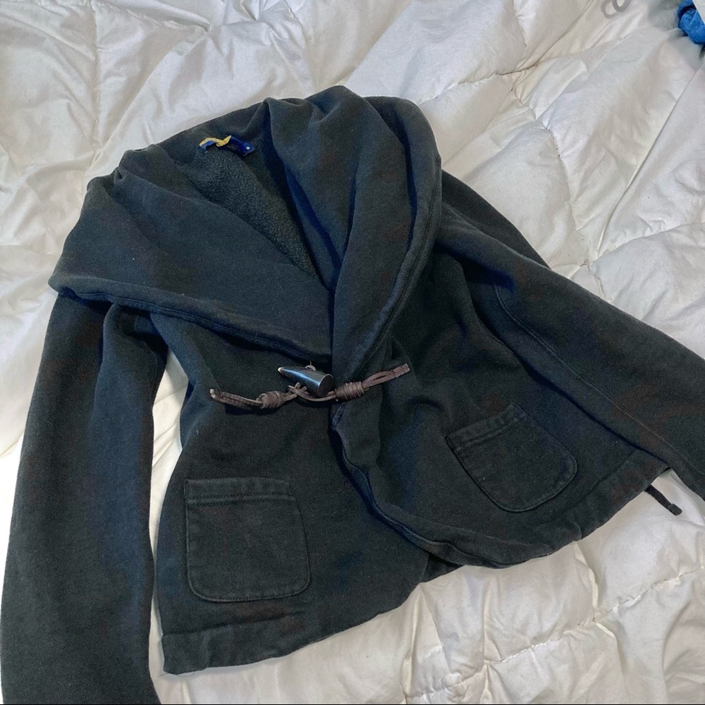 Black Ralph Lauren sweatshirt jacket